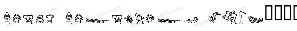 Crazy Creatures Bold字体转换